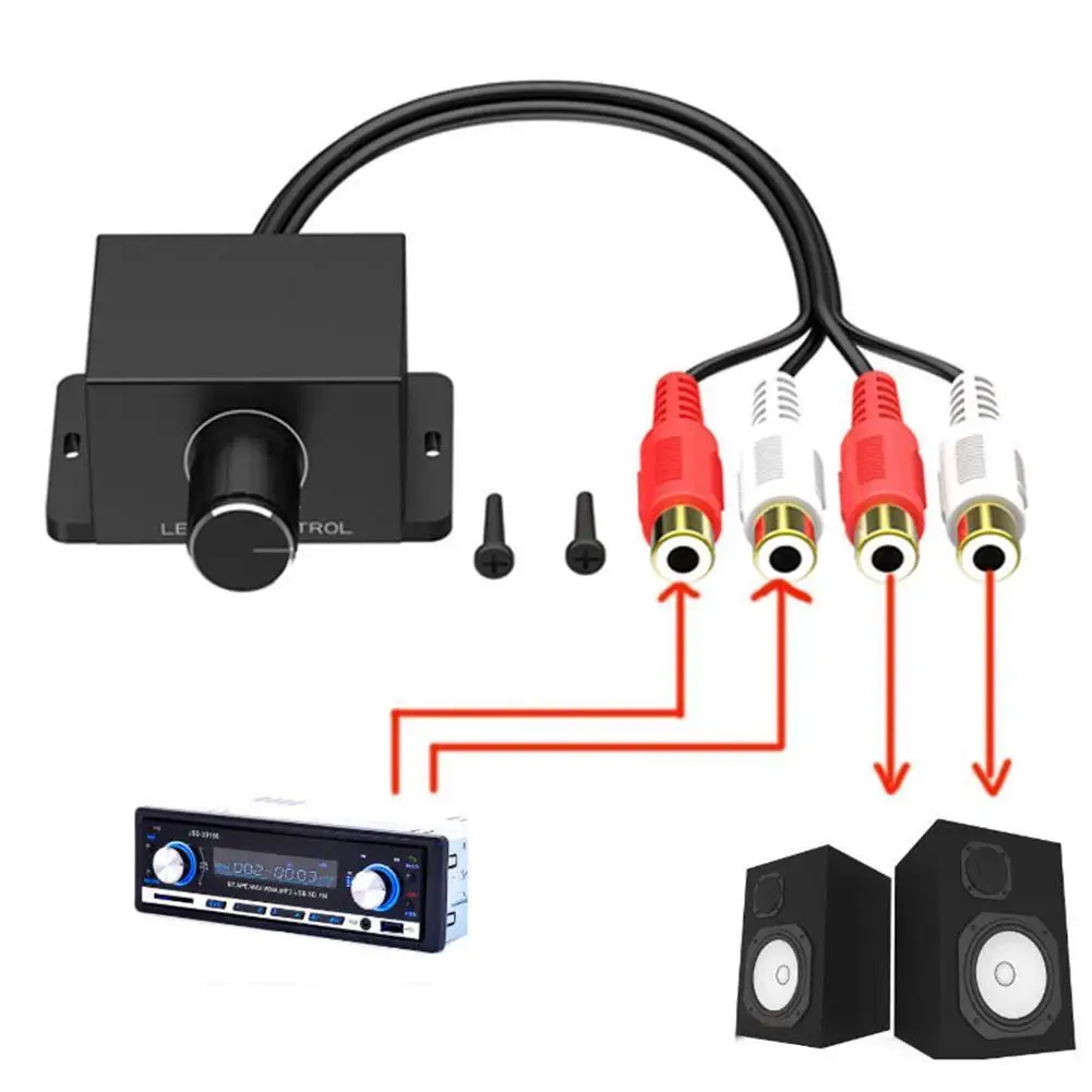 Car Amplifier Volume Regulator Speaker Bass Controller Audio Sound Amplifier Subwoofer Adjuster 27.5cm 12 Q7D6 car stereo accessories