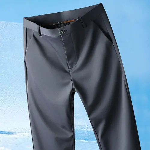 29-42 Men's Summer Pants Thin Straight Stretch Casual Pants with No Trace No Ironing Fabric Silky and Cool Feeling - Image 14