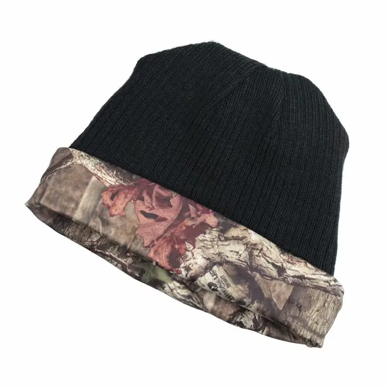 High Quality Polyester Breathable Winter Keep Warm Outdoor Cycling Hat Soft Foldable Hat Bionic Camouflage Hunting Fishing
