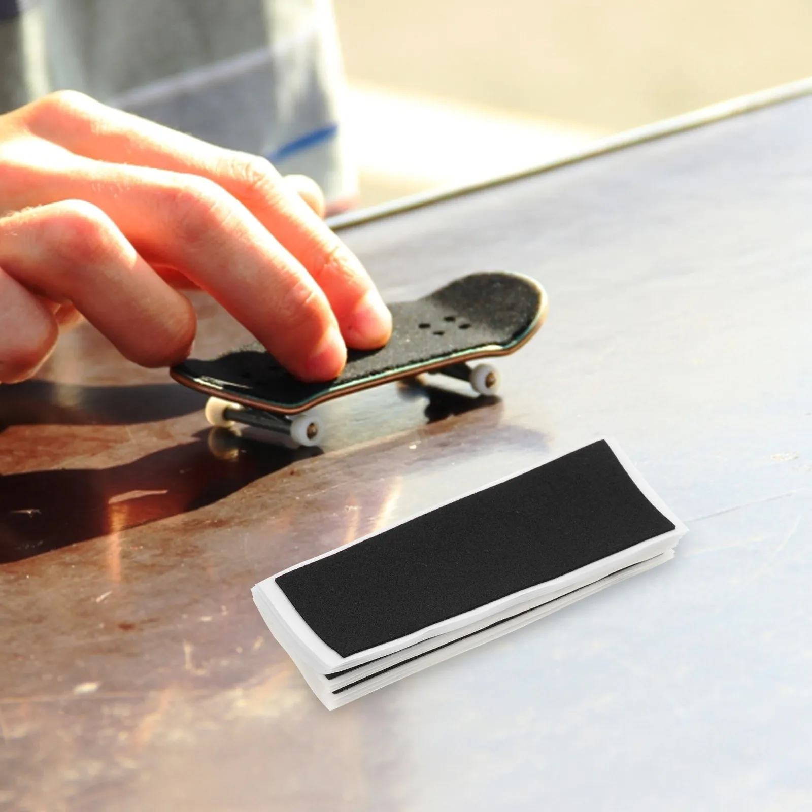 10Pcs 핑거보드용 폼 그립 테이프 핑거 스케이트보드 미끄럼 방지 스티커 유연한 탄성 오래 지속되는 접착 그립 표면