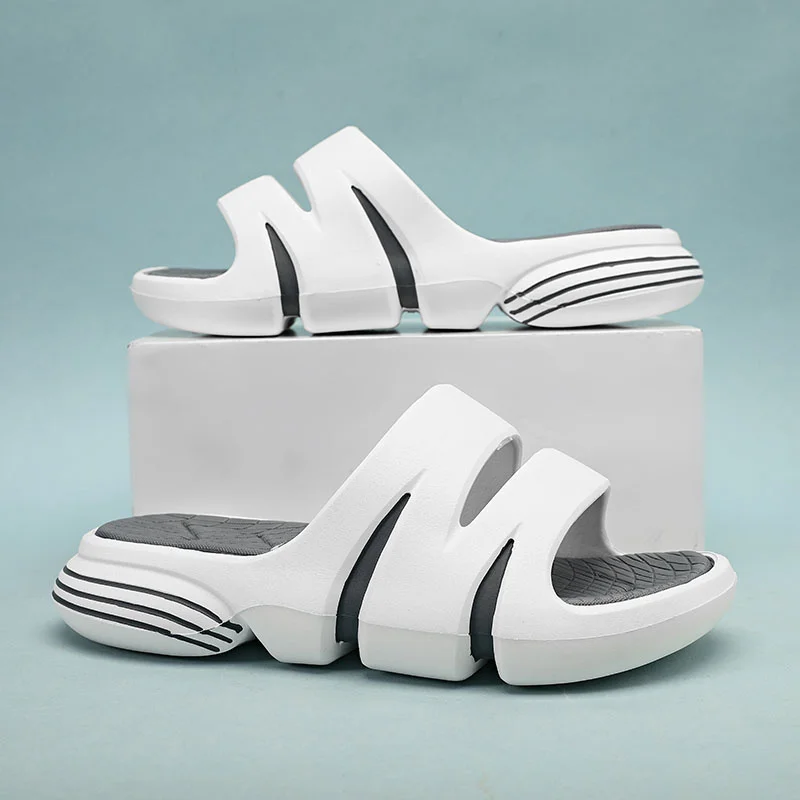 Pantofole antiscivolo da uomo Pantofole antiscivolo per interni ed esterni, comode con cursori in morbida schiuma con suola spessa_voghion.com