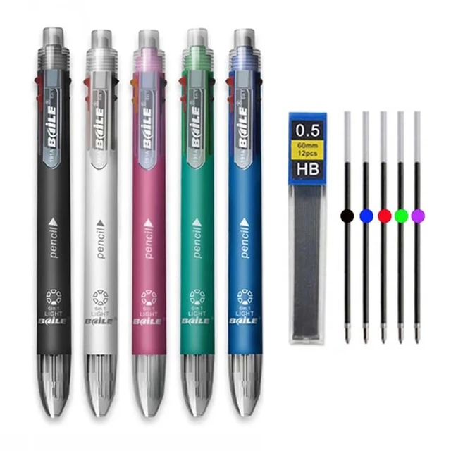 Multifunction Pen Pencil, Multicolor Ballpoint Pen