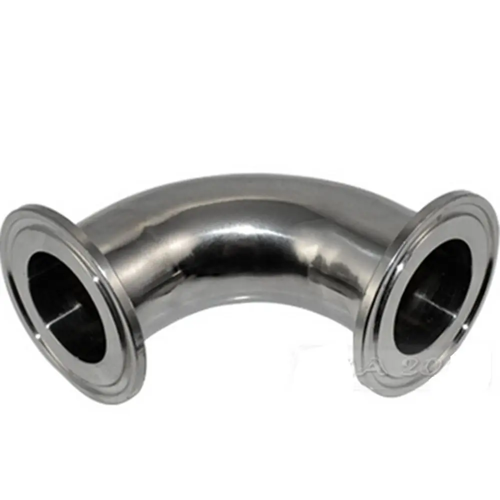 

1pc 38mm 1.5" 1.5 1-1/2 Inch 304SS 316SS 304 316 Stainless Steel Sanitary Tri Clamp 90 Degree Ferrule Welding Elbow