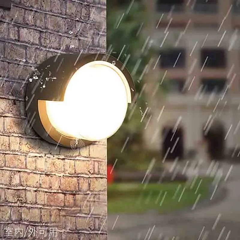 

Outdoor wall lamp outdoor waterproof courtyard exterior wall door front balcony aisle moisture-proof lamp round square lamp