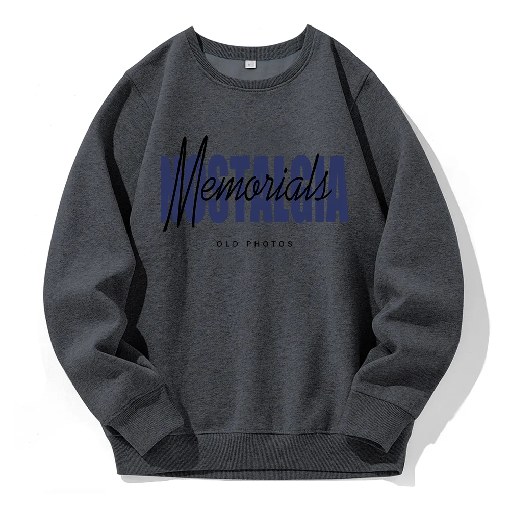 

Nostalgia Memorials Old Photos Printing Hoodie Man Hip Hop Streetsweatshirt Casual Fashion All Match Hoodies Fleece Warm Hoody