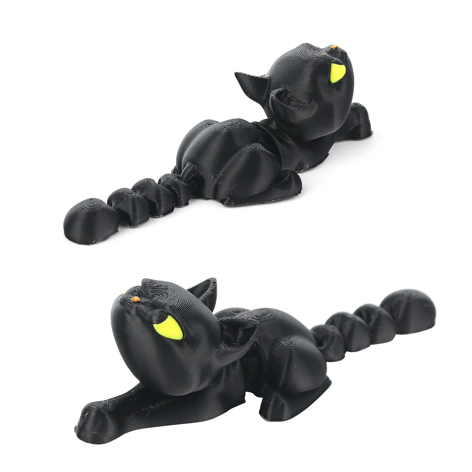 3D printed domineering cat ornament, with movable joints all over the body and free swinging creative children's toy animals