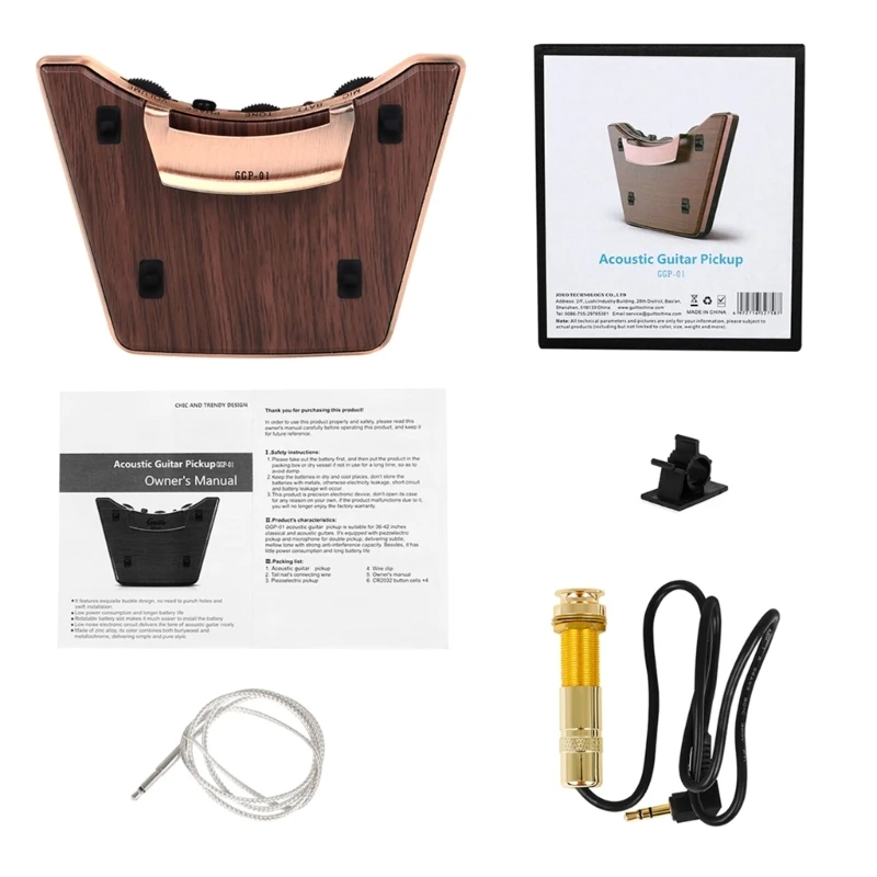 

GGP-01 Acoustic Guitar Pickups Soundhole Pickup Guitar Pickup Guitar Soundhole Double Pickup for Classic Acoustic Guitar