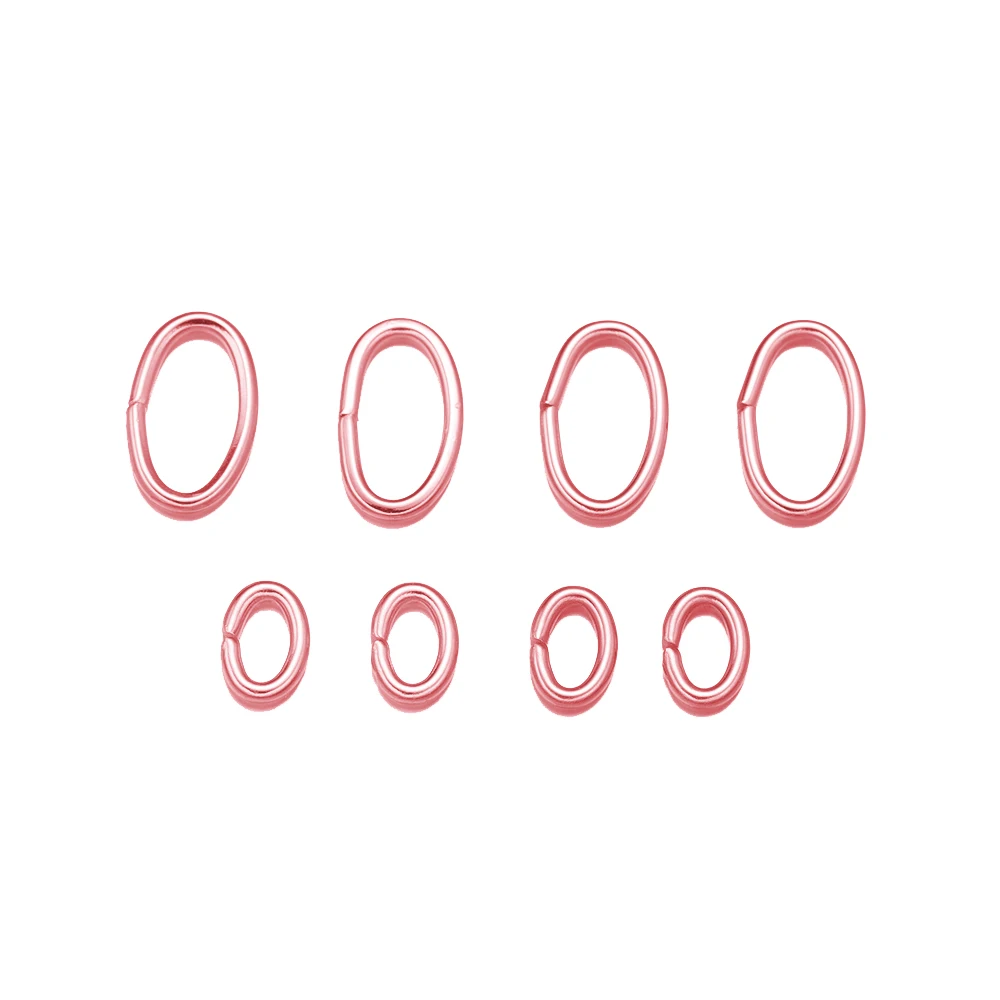 50 Stück Edelstahl ovale Bieger inge Split Ringe Anschlüsse DIY Ohrring Armband Halskette Halskette Schmuck machen Ergebnisse – Detail 4
