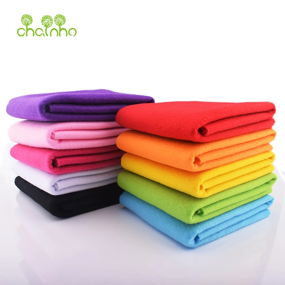 Chainho,Non Woven Soft Felt Fabric,1.5mm Thickness,Polyester Felt for DIY Sewing,Decoration Material of Dolls & Crafts,90x90cm
