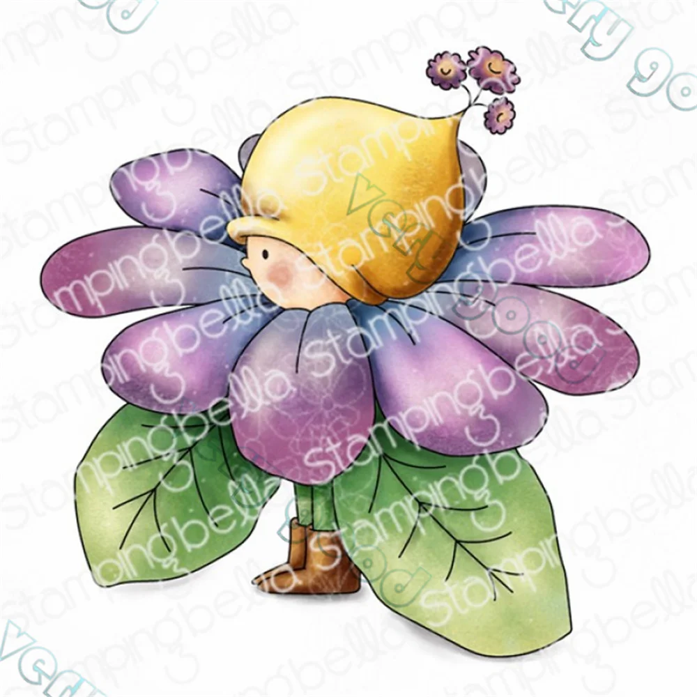 

Flower Clear Stamps and Metal Cutting Dies Sets for DIY Craft Making Greeting Card Scrapbooking Decoration