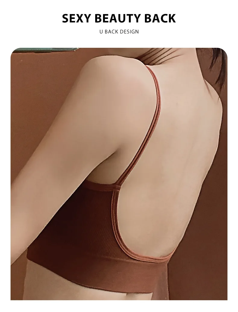 French Backless Push Up Underwear Set Women Sexy G-String Seamless Bralette Female Lingerie Soft Tank Crop Top Gym Sport_voghion.com