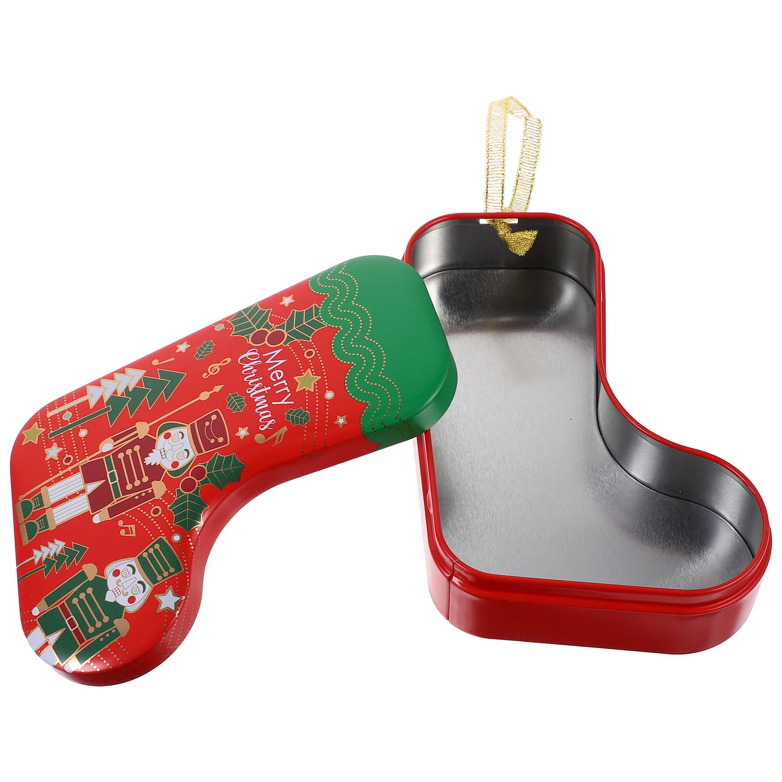 

Christmas Stocking Decoration Supplies Candy Containers Gift Case Wedding Tins Cookie Child