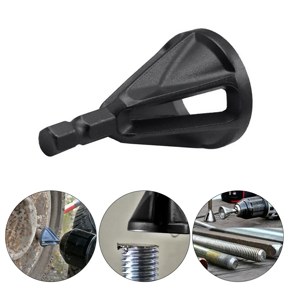 Hex Shank Deburring External Chamfer Tool Remove Burr For Stainless Steel, Wood, Plastic Electric Drill Tool Accessories binoax 3 13mm hand metal reamer deburring enlarge pin hole handheld reamer for wood metal plastic drilling tools