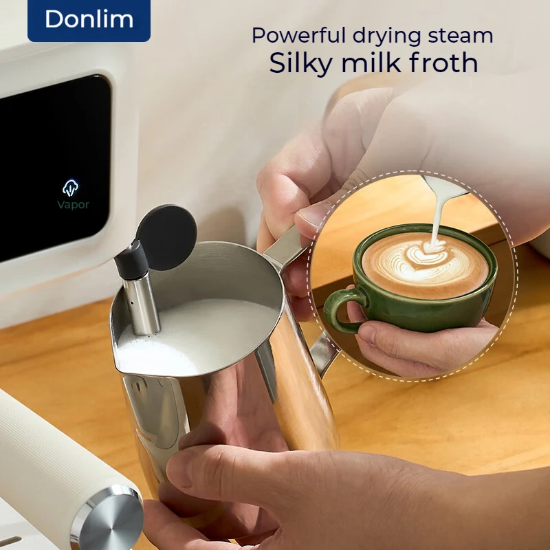 Espresso Machine 220v 15Bar Home Use Touch Screen Semi-automatic Coffee Machine