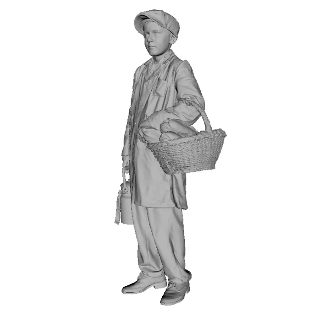 1/35 Junge Ziviljunge des Zweiten Weltkriegs, Resin-Modellfigur, Soldat aus dem Zweiten Weltkrieg, Militärthemen, unmontierter und unbemalter Bausatz