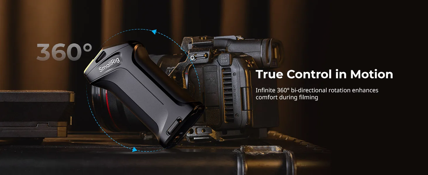 SmallRig Rotating Side Handle with Trigger REC for Canon R5 Mark II/R6/R10 for B