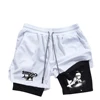 Men's and Women's Running Shorts Fitness Gym Training 2-in-1 Sports Shorts Fast Dry Training Slow Running Double layered Summer 5