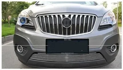 

1PCS ABS Chrome Front Bumper Upper Radiator Grille Grill With logo car Accessories For Buick Encore 2013-2016