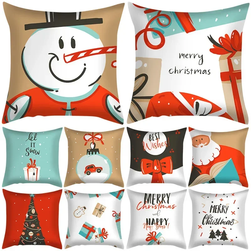 

Christmas Pillowcase Cartoon Nordic Cross-border Special Supply Popular Living Room Bedroom Cushion Pillow