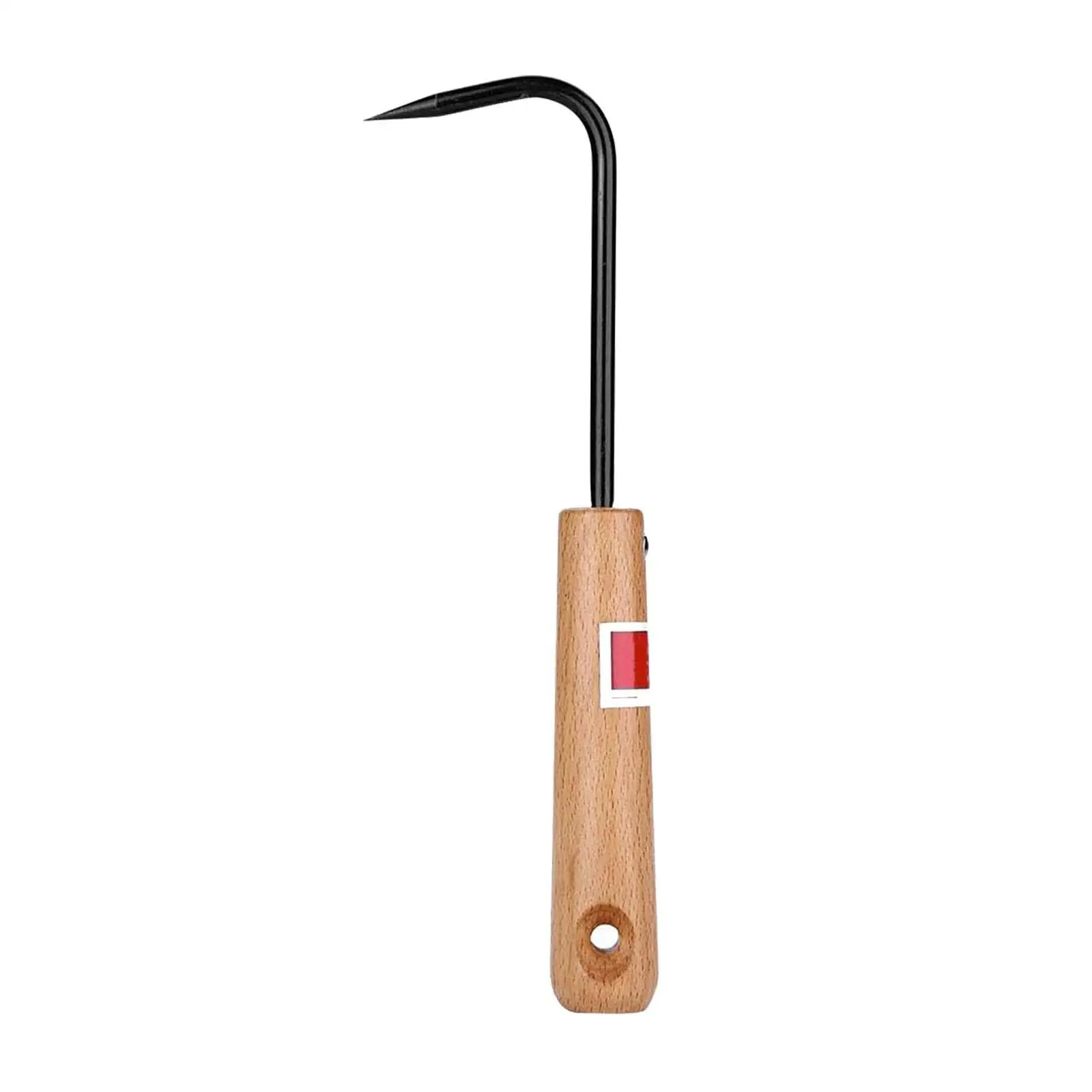 Root Hook Sturdy with Ergonomic Wooden Handle Gardening Tool Root Pick Repotting Tool Japanese Garden for Garden Bonsai Pot