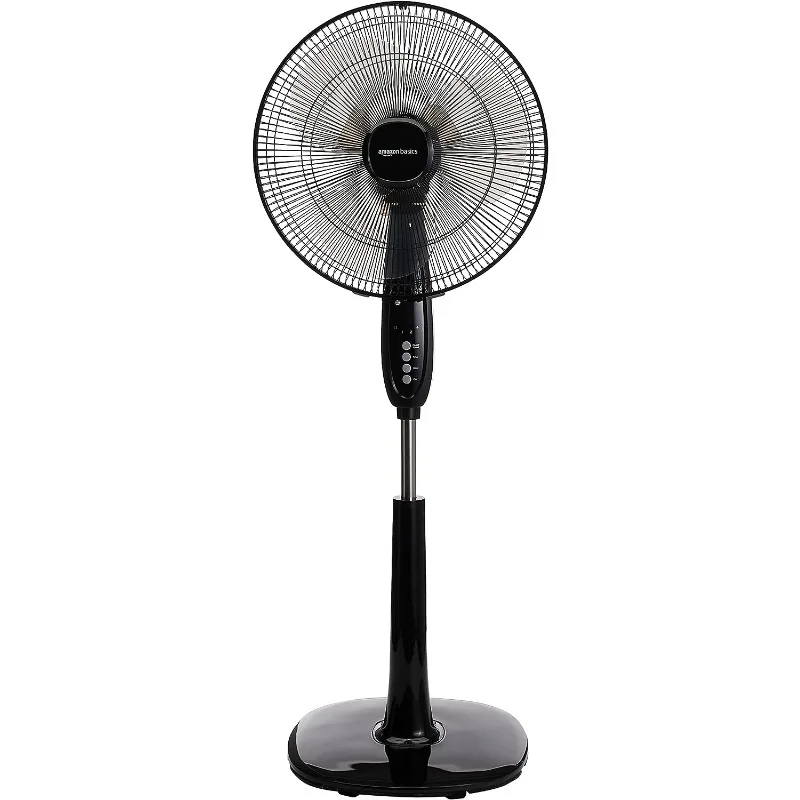 

Oscillating Dual Blade Standing Pedestal Fan with Remote - 16-Inch, Black