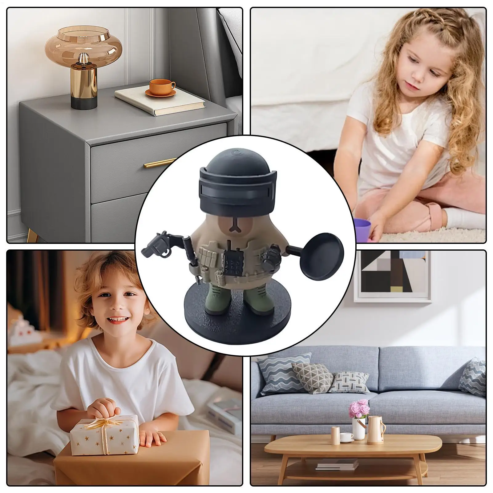 Süße Capybara-Figur Mit Magnetteilen - Lustige 3D-Deko Für Schreibtisch & Regal