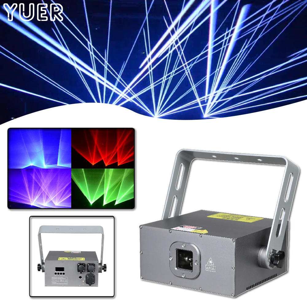 YUER Water Proof IP65 2W 3W 5W Laser Light Outdoor Laser Effect Projector DMX512 27/52CH For DJ Disco Park Show Party Wedding