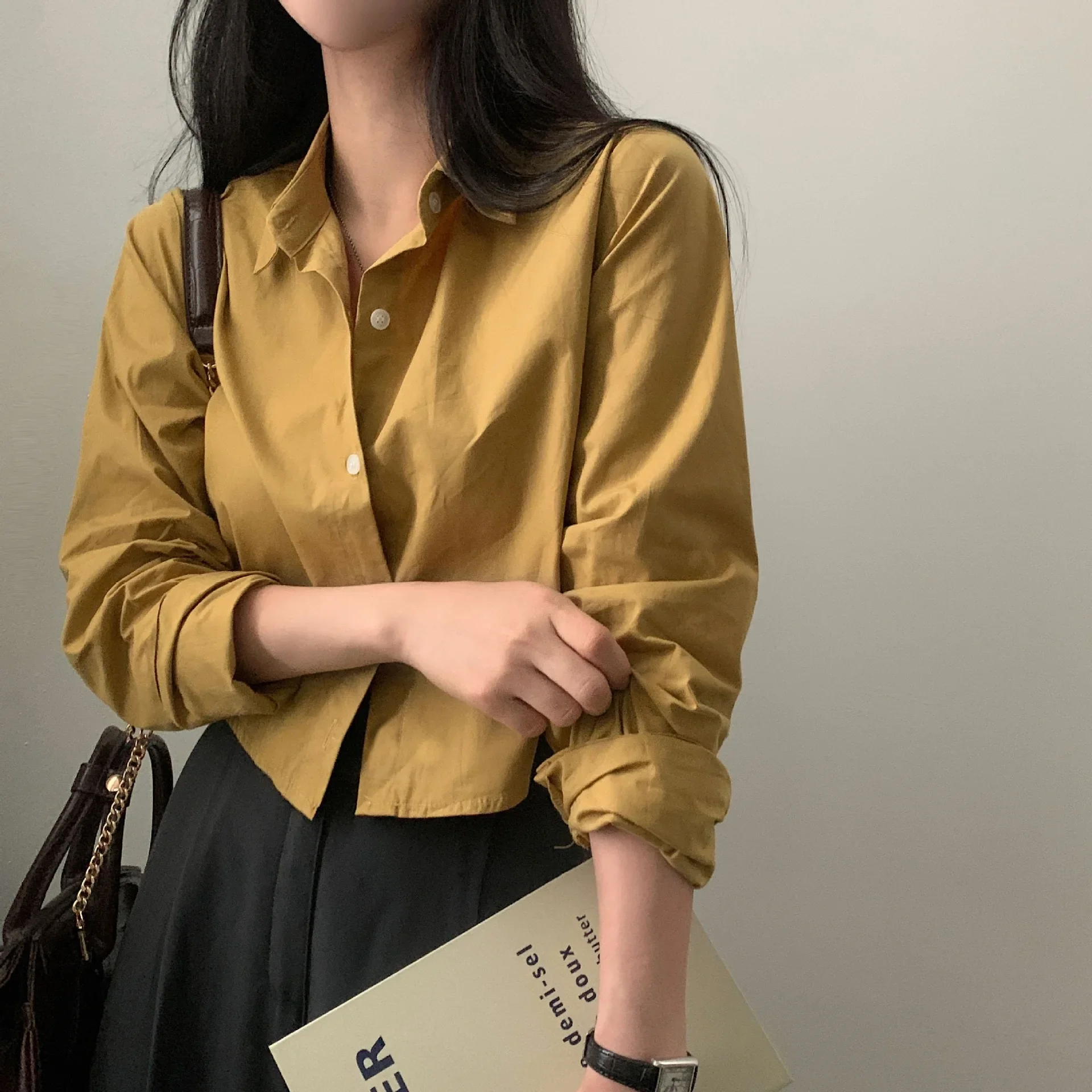 Korean minority design cross V-neck hollow neck top  6188 main image 0