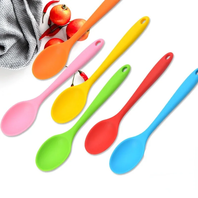 210mm Universal Flexible Heat Resistant Silicone Spoon Scraper Spatula for Kitchen Utensil kitchenware accessories