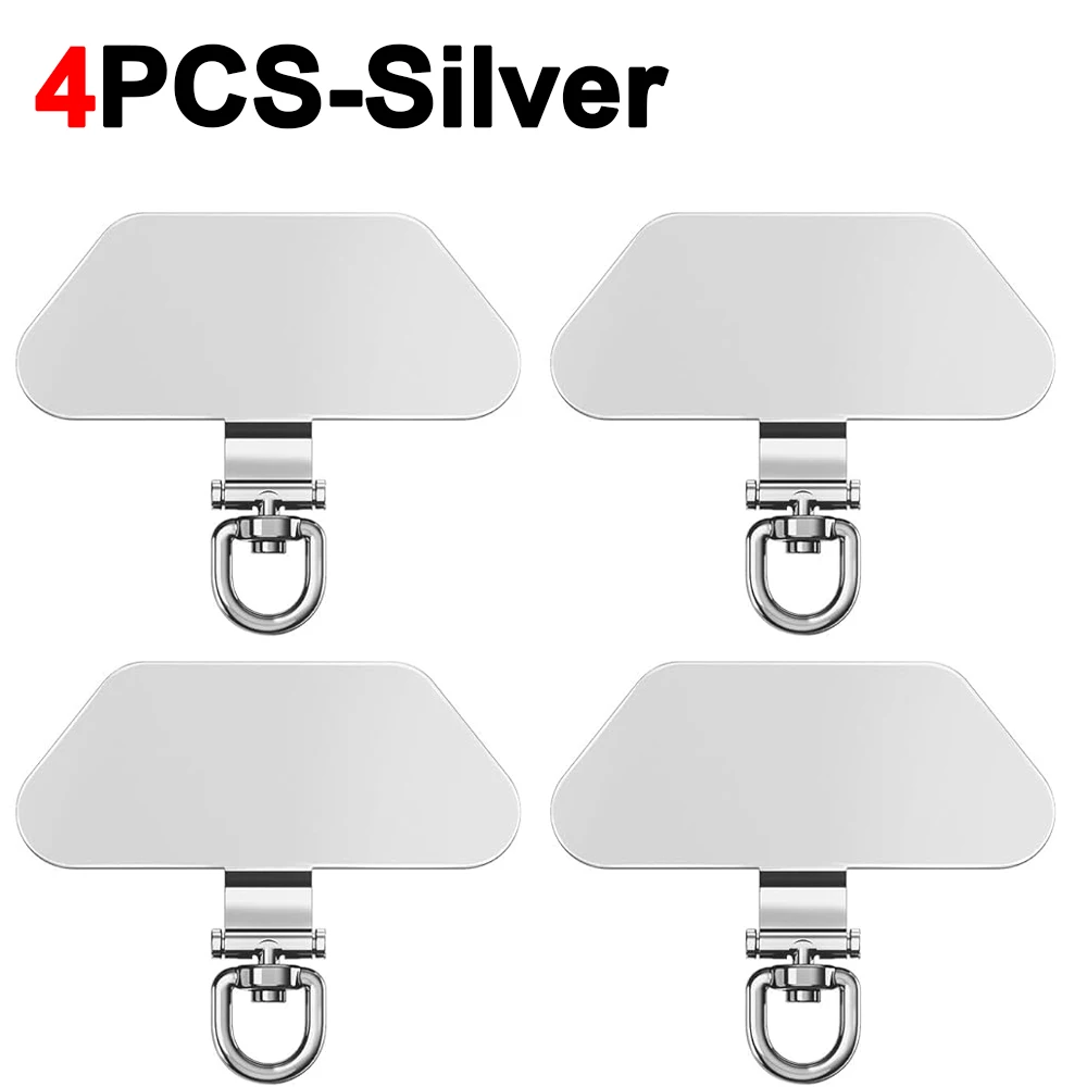 Ultra Thin Stainless Steel Rotating Phone Charm and Wrist Strap Holder