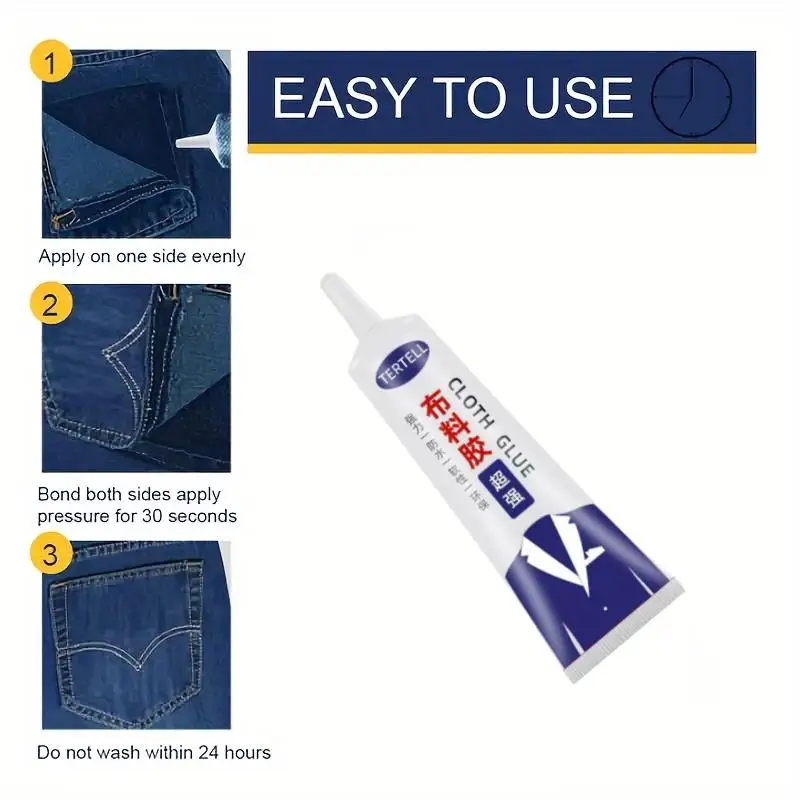1/2pcs 50ml High Quality Multifunctional Seams for Quick Bonding and Repair - Clothes, Denim, Artificial Leather, and Fabric 4