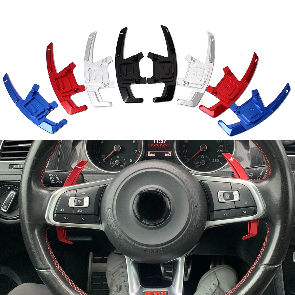 Replacement Steering Wheel Shift Paddle Shifter 2X For VW GOLF GTI R GTD GTE MK7 POLO GTI Scirocco Tiguan Rline PASSAT T-ROC carbon fiber paddle shift