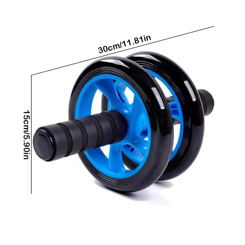 No Noise Abdominal Wheel abdominal wheel abdominal fitness instrument abdominal workout aids Non-slip Roller With Knee Mat For Gym Muscle Trainer Exercise Tire Pattern Fitness Equipment C2N0
