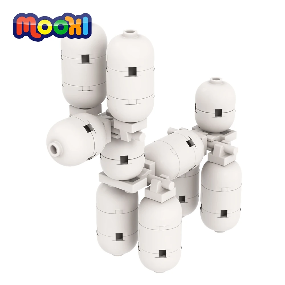 MOOXI MOC1061 52Pcs Creative Animal Bricks Model DIY Craft Compatible ...