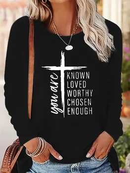 Faith Cross Long Sleeved Tee 1