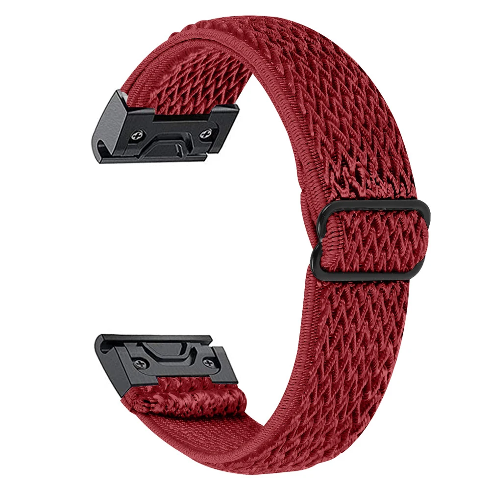 Essidi 22mm New Elastic Nylon Watch Band For Garmin Fenix 7 6 5 Plus Pro GPS Approach S60 Bracelet Strap Loop For Forerunner 945 