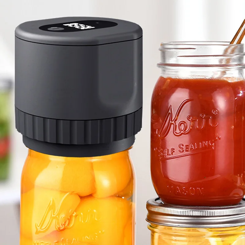 

Portable Electric Mason Jar Vacuum Sealer Canned Food Sealing Preserver Bottle Mason Jar Packaging Seal Vacuum Sealer Machine