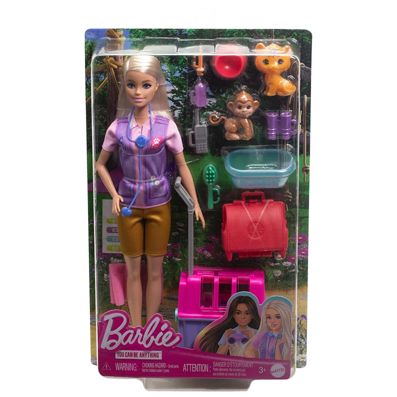 Barbie Animal Rescue Recovery Playset With Blonde Doll Animal