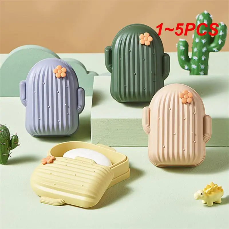 

1 ~ 5 шт. Крышка для мыла в ванную комнату, домашняя пластиковая Коробка для мыла, герметичное мыло, Легкая очистка мыла, посуда для путешествий, предметы для хранения
