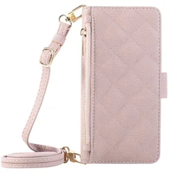 Elegant Mirror Wallet Crossbody Phone Case with Card Holder & Leather Strap - iPhone SE (2020) (Purple)