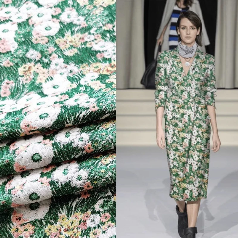 

Французская романтическая картина маслом, окрашенная в пряжи жаккардовая одежда, ткань, платье, костюм, платье, модная парчовая Женская ткань, ткань