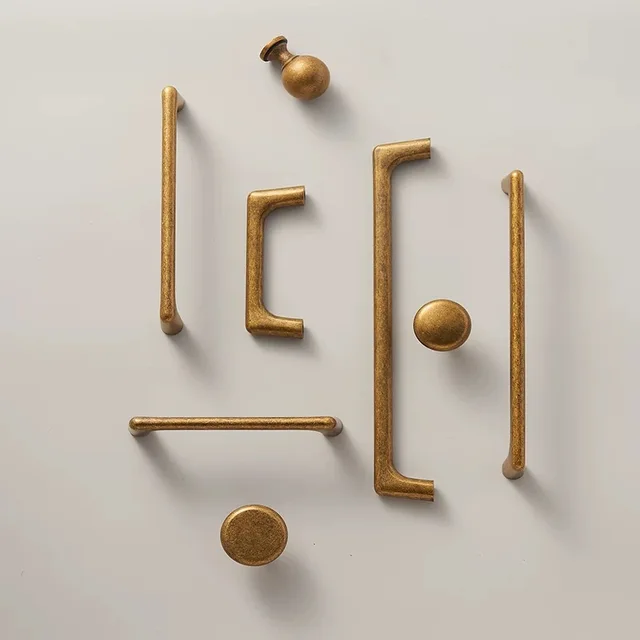 Retro ตู้อุปกรณ์ครัวโบราณ Dresser ประตูฮาร์ดแวร์ห้องครัวตู้จับลิ้นชักดึงเฟอร์นิเจอร์ Handle 1