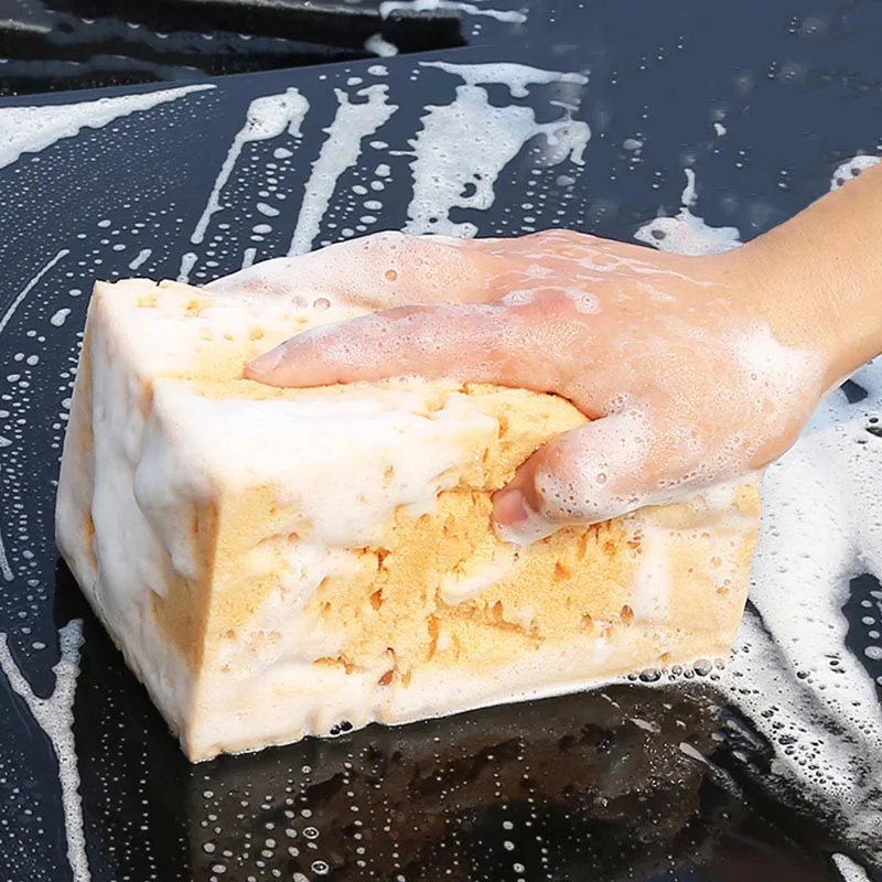 Car Washing Sponge Large Honeycomb Sponges Brush Dusting Detailing Washing Car Cleaning Tools Motorcycle Accessories