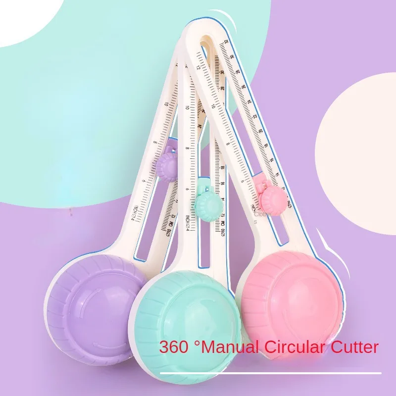 Adjustable Circle Cutters Round Cutting Compass Knife Patchwork Gauge Scrapbooking Cutters DIY Handicraft Paper Cards paper cutter circular cutter