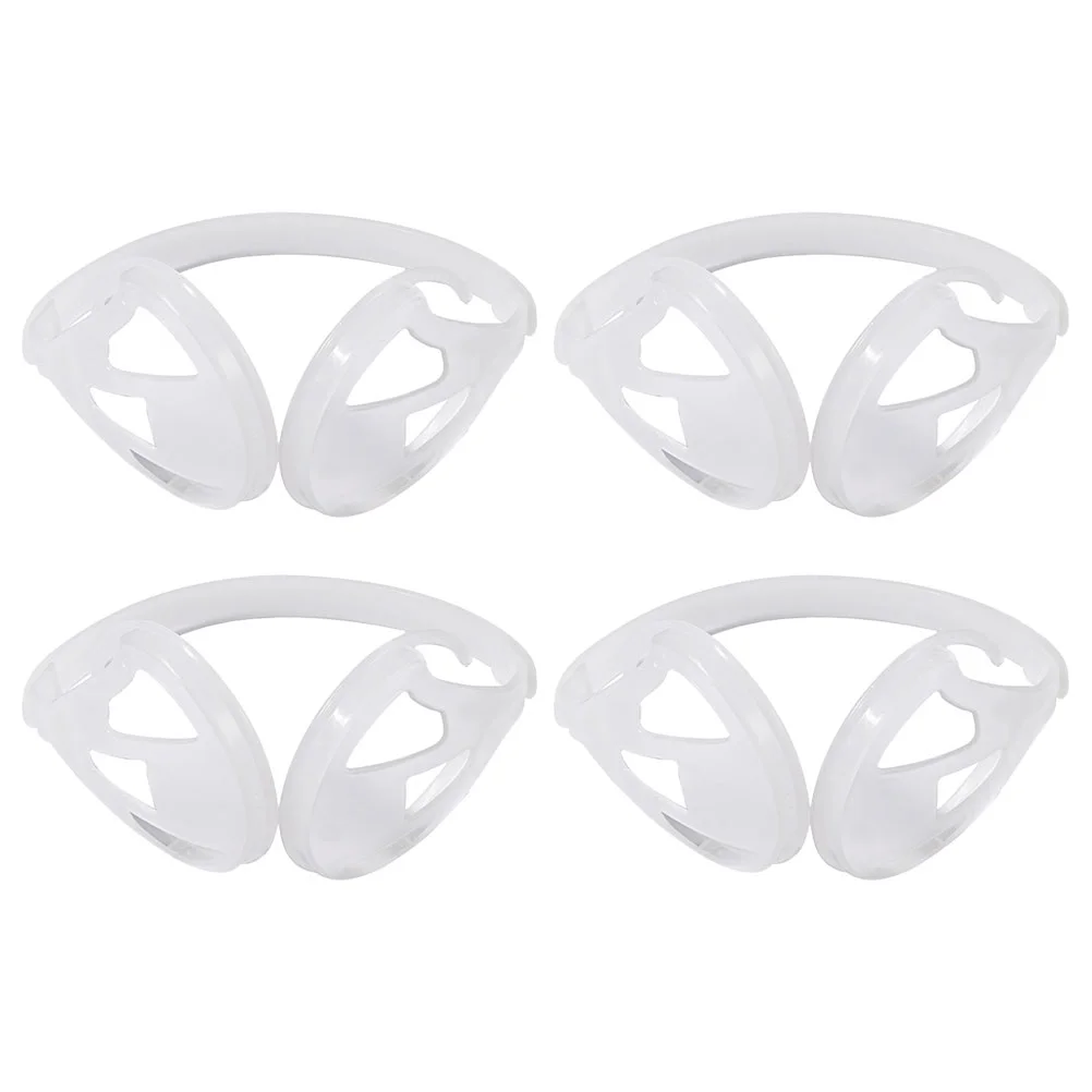

4 Pcs Earmuff Plastic Holder Cold Muffs Warm Frame Rack Telescopic