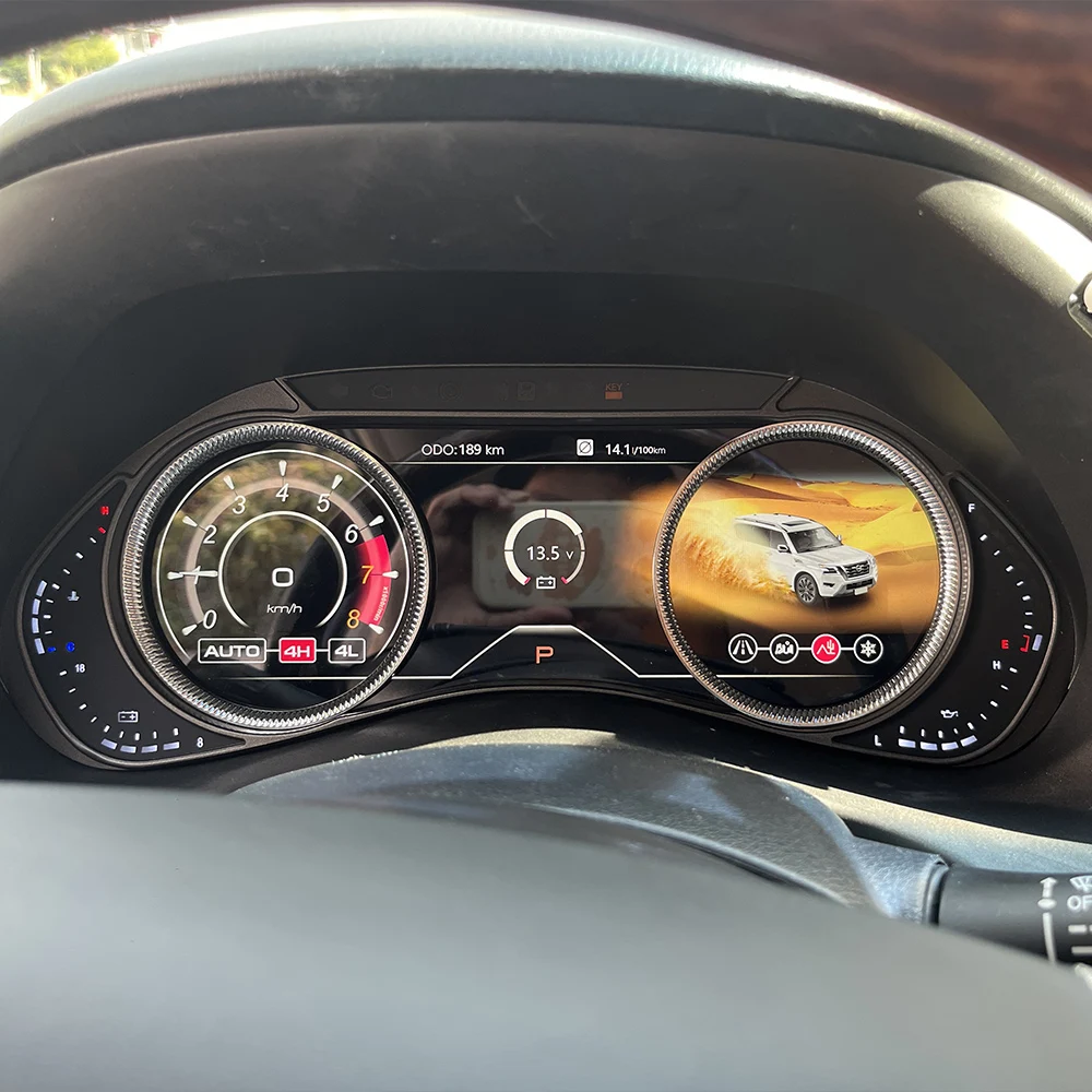 Velocímetro LCD para el Tablero de Instrumentos del Automóvil Nissan Patrol Y62, Panel de Instrumentos Digital, Cabina Virtual, Pantalla de Instrumentos, Navegación GPS 2