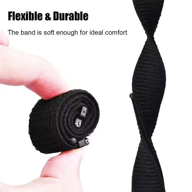 Versatile Nylon Loop Sports Strap - 20/22mm Braided Band Bracelet