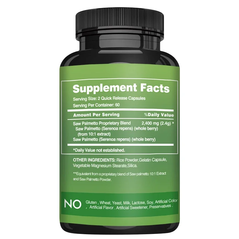 Saw Palmetto Men's Prostate Health Reduce Frequent Urination Promote Hair Growth