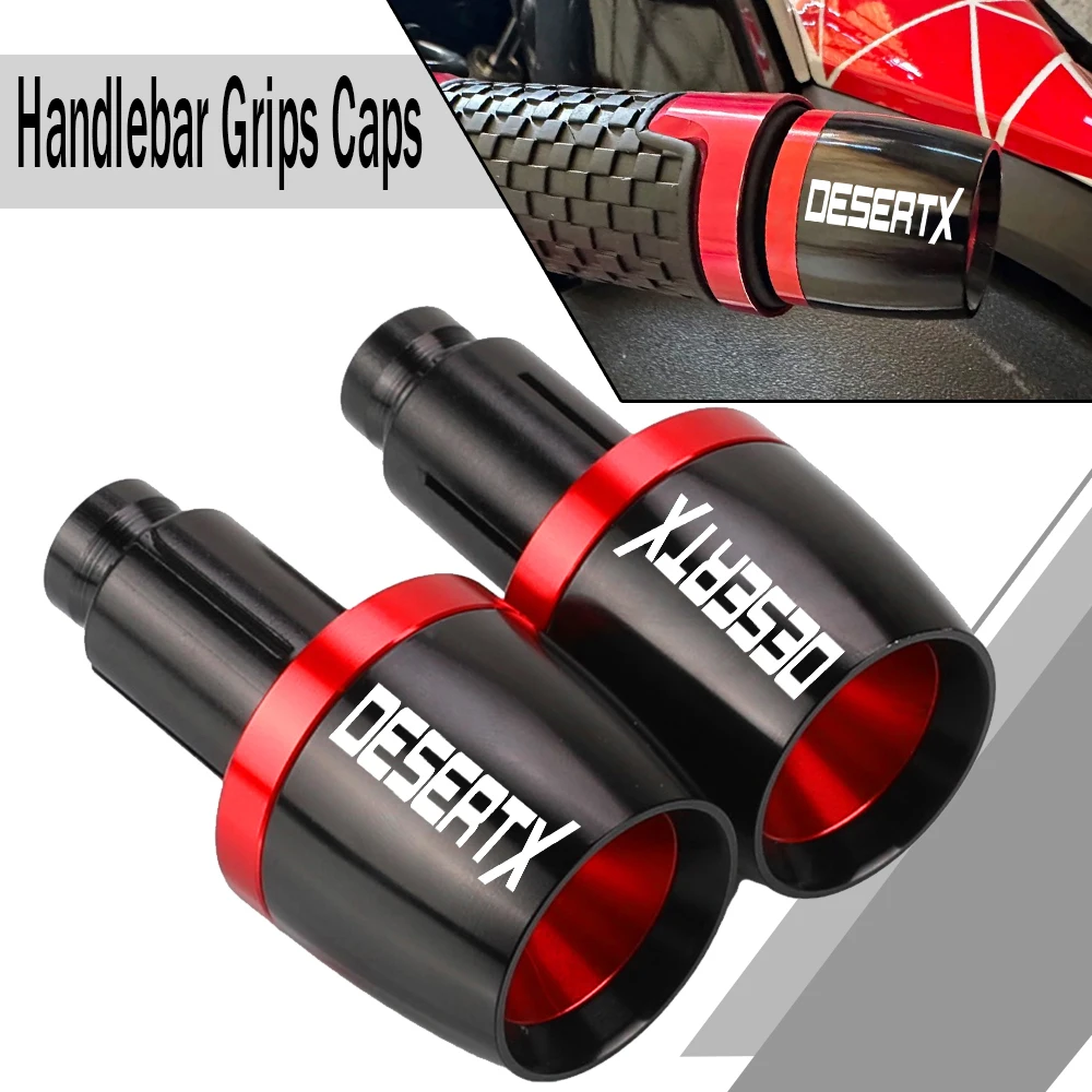 

2023 Motorcycle 22mm Aluminium Handlebar Grips Bar Ends Cap Handle Counterweight Plug For DUCATI DesertX Desert X Desert-X 2022