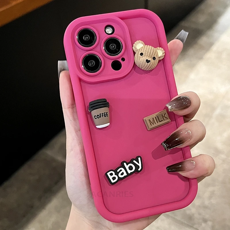Creativo Cartone Animato Custodia Morbida In Silicone Compatibile Con Xiaomi Redmi Note 13 4G Cover, [Pattern - 4